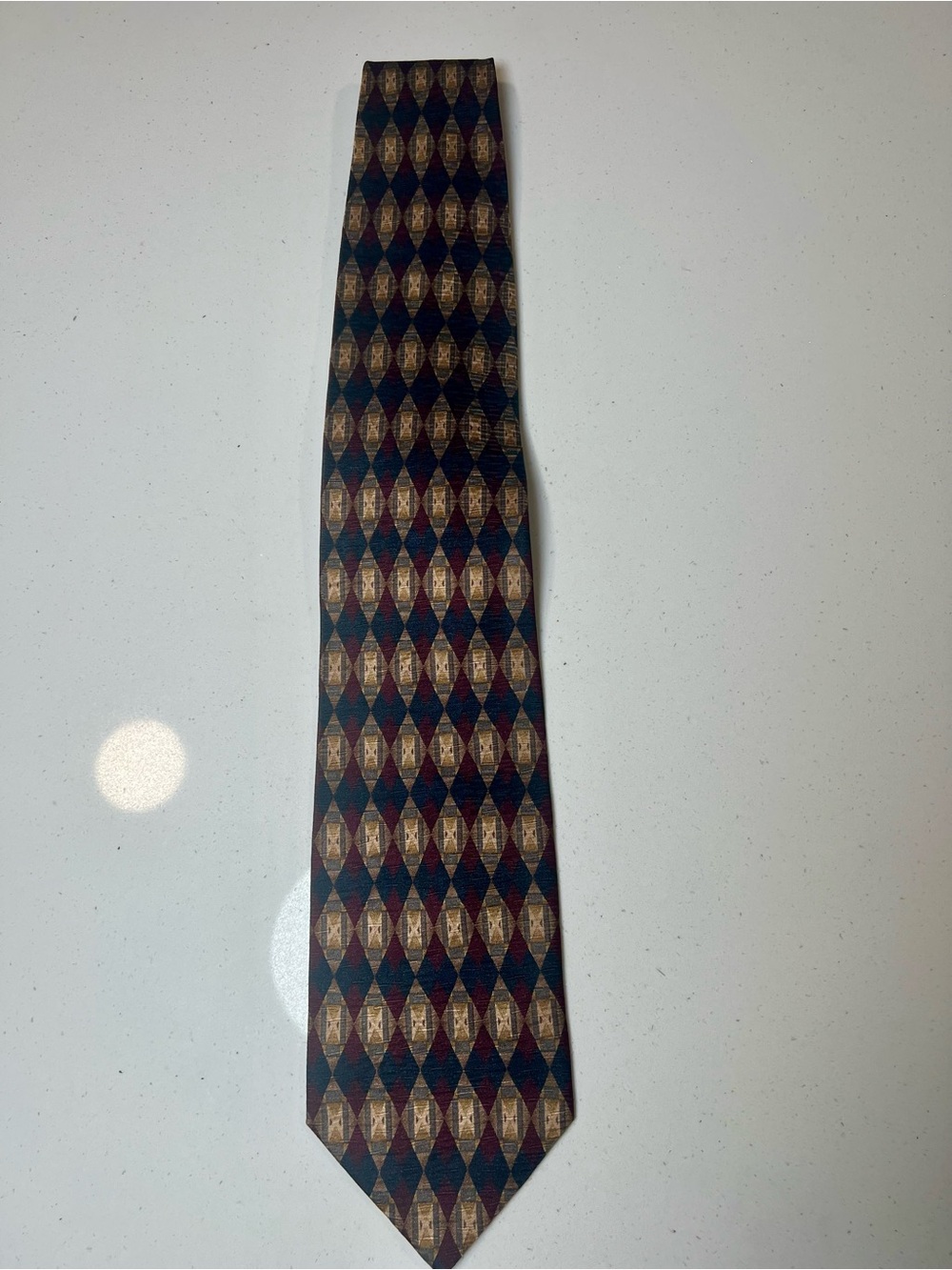 Vintage Italian Silk Tie Geometric